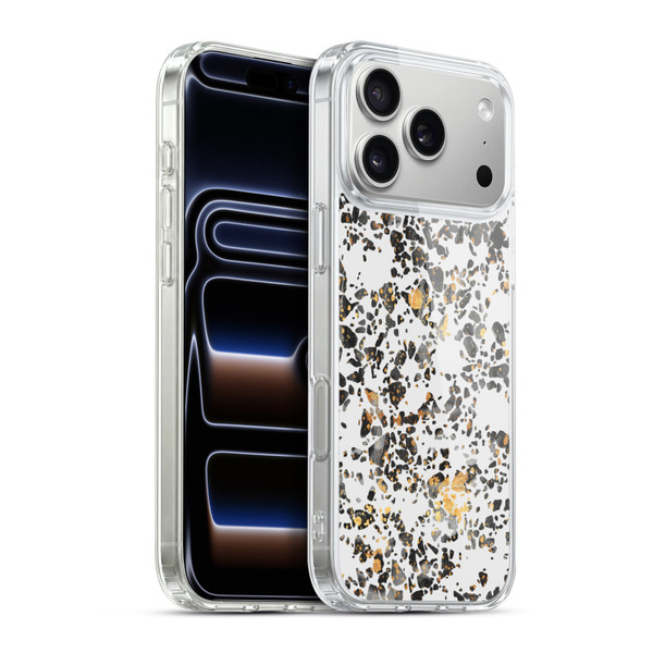 Elisabeth Fredriksson Sparkles Gold Speckled Terrazzo Soft Gel Case for Apple iPhone 17 Pro Max
