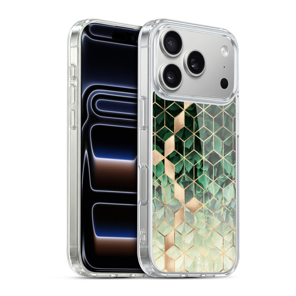 Elisabeth Fredriksson Sparkles Leaves And Cubes Soft Gel Case for Apple iPhone 17 Pro