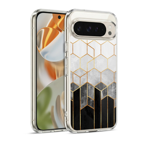 Elisabeth Fredriksson Sparkles Charcoal Hexagons Soft Gel Case for Google Pixel 9 / Pixel 9 Pro