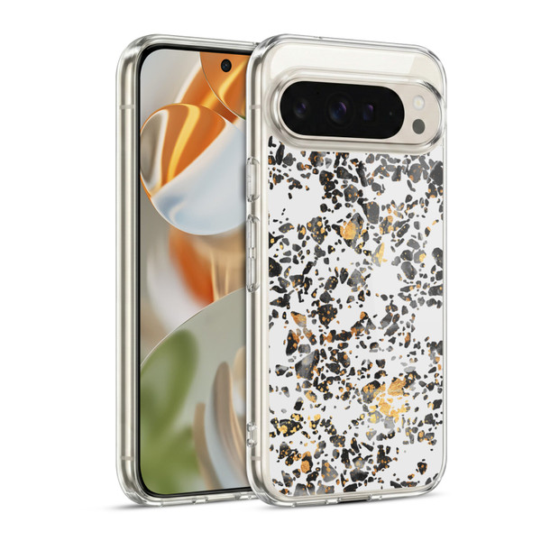 Elisabeth Fredriksson Sparkles Gold Speckled Terrazzo Soft Gel Case for Google Pixel 9 / Pixel 9 Pro