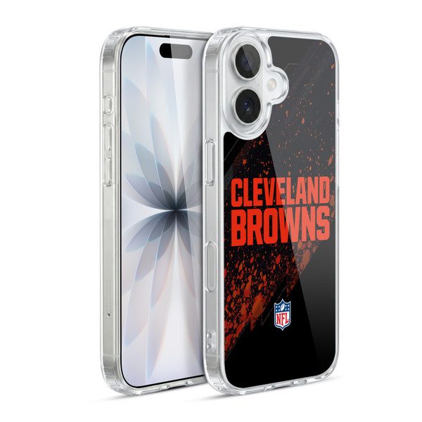 NFL Cleveland Browns Logo Blur Soft Gel Case for Apple iPhone 17