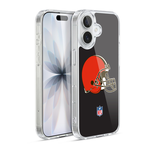 NFL Cleveland Browns Logo Plain Soft Gel Case for Apple iPhone 17
