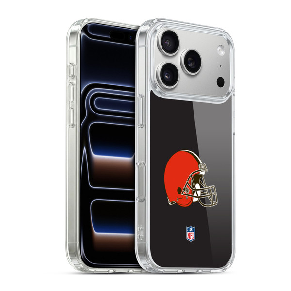 NFL Cleveland Browns Logo Plain Soft Gel Case for Apple iPhone 17 Pro