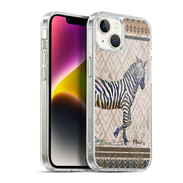 Paul Brent Animals Tribal Zebra Soft Gel Case for Apple iPhone 14 Plus & MagSafe