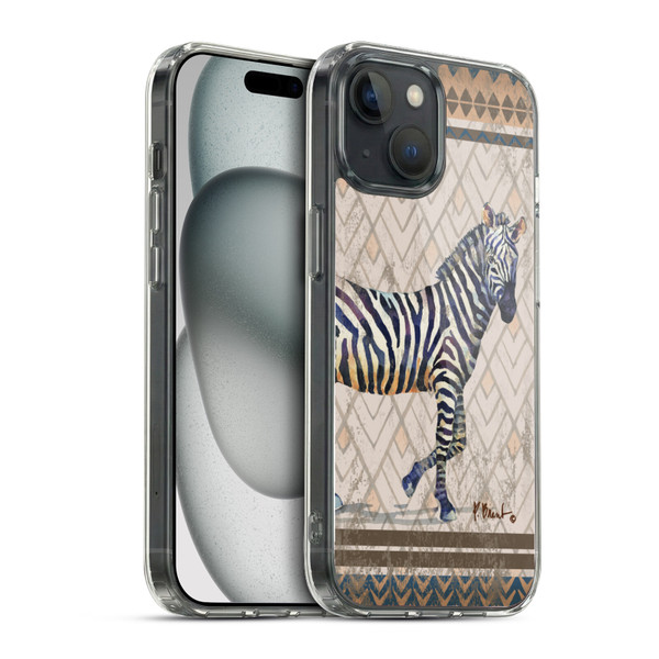 Paul Brent Animals Tribal Zebra Soft Gel Case for Apple iPhone 15 & MagSafe