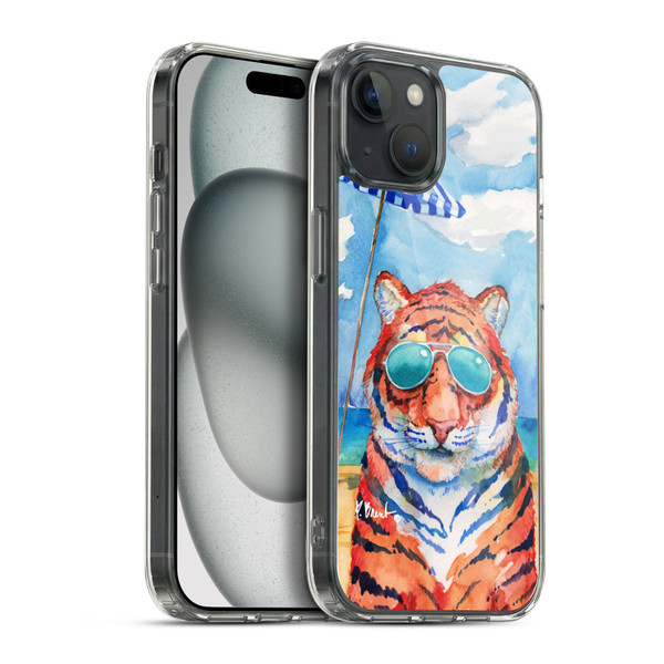 Paul Brent Animals Hip Shades Tiger Soft Gel Case for Apple iPhone 15 Plus & MagSafe