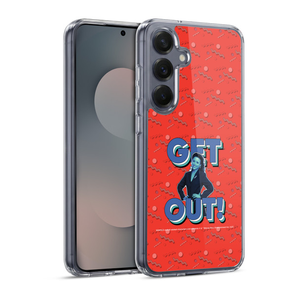 Seinfeld Graphics Get Out! Soft Gel Case for Samsung Galaxy S25 & MagSafe