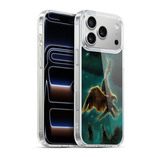 Vincent Hie Animals Eagle Galaxy Soft Gel Case for Apple iPhone 17 Pro Max