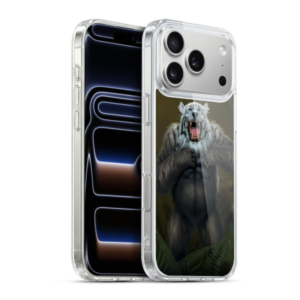 Vincent Hie Animals Tiger Gorilla Soft Gel Case for Apple iPhone 17 Pro Max