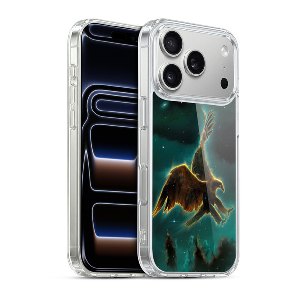Vincent Hie Animals Eagle Galaxy Soft Gel Case for Apple iPhone 17 Pro