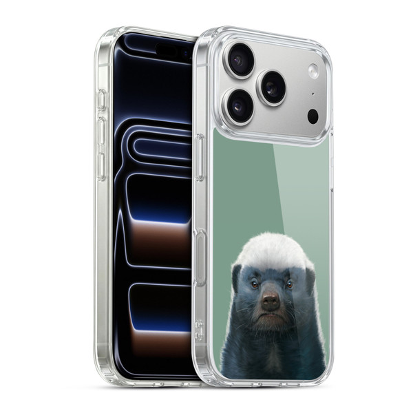 Vincent Hie Animals Honey Badger Soft Gel Case for Apple iPhone 17 Pro