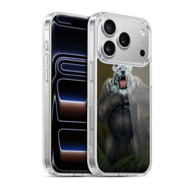 Vincent Hie Animals Tiger Gorilla Soft Gel Case for Apple iPhone 17 Pro