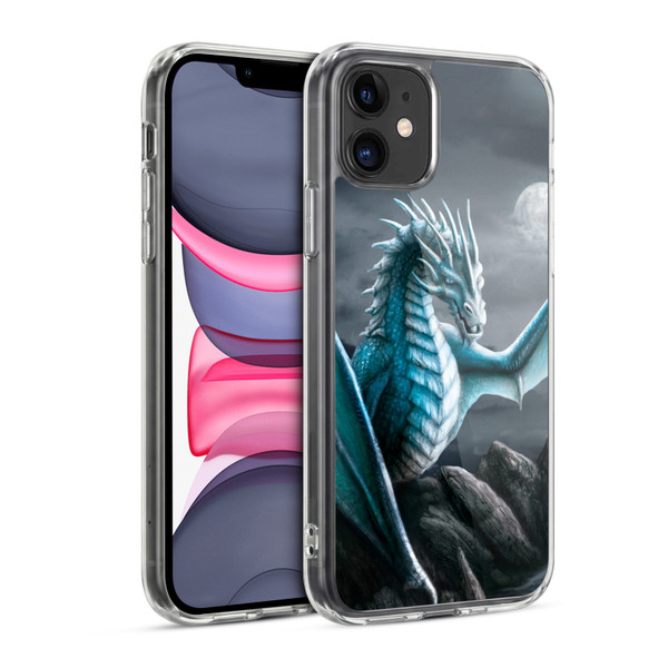 Sarah Richter Fantasy Creatures Blue Water Dragon Soft Gel Case for Apple iPhone 11
