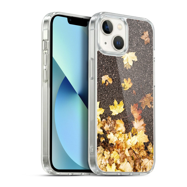 PLdesign Flowers And Leaves Autumn Maple Soft Gel Case for Apple iPhone 13
