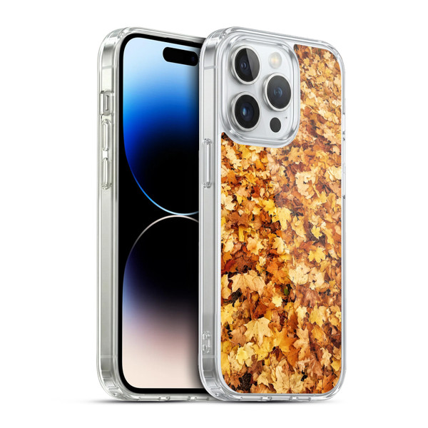 PLdesign Flowers And Leaves Fall Maple Soft Gel Case for Apple iPhone 13 Pro & MagSafe