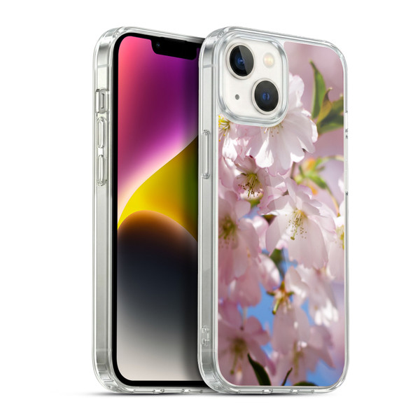 PLdesign Flowers And Leaves Spring Blossom Soft Gel Case for Apple iPhone 14