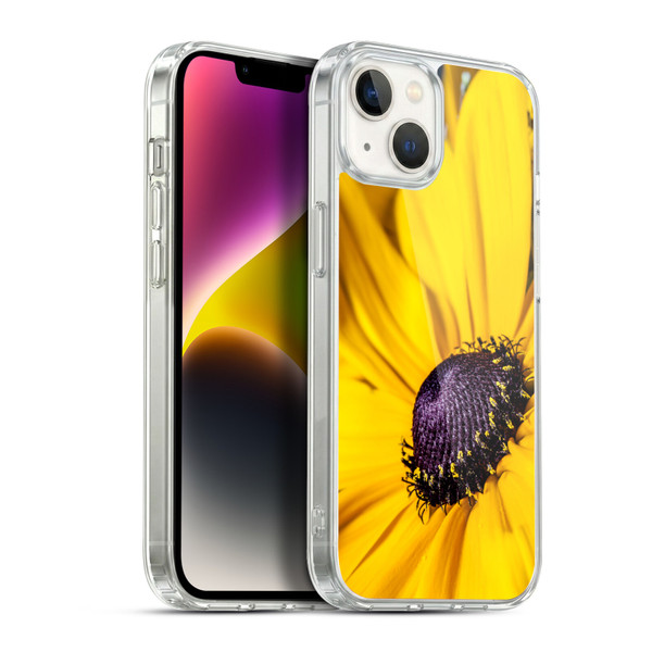 PLdesign Flowers And Leaves Daisy Soft Gel Case for Apple iPhone 14 Plus & MagSafe