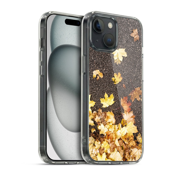 PLdesign Flowers And Leaves Autumn Maple Soft Gel Case for Apple iPhone 15 & MagSafe