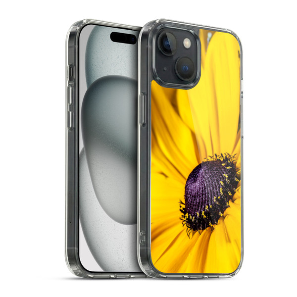 PLdesign Flowers And Leaves Daisy Soft Gel Case for Apple iPhone 15 & MagSafe
