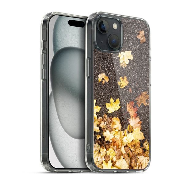 PLdesign Flowers And Leaves Autumn Maple Soft Gel Case for Apple iPhone 15 Plus & MagSafe