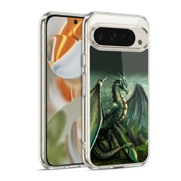 Sarah Richter Fantasy Creatures Green Nature Dragon Soft Gel Case for Google Pixel 9 / Pixel 9 Pro