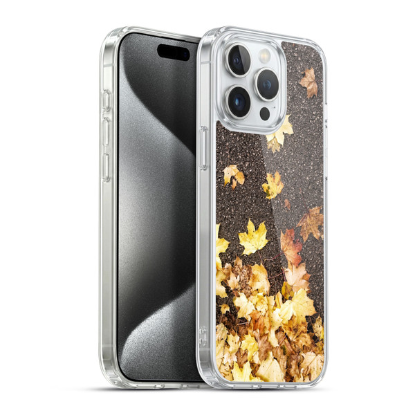 PLdesign Flowers And Leaves Autumn Maple Soft Gel Case for Apple iPhone 15 Pro Max & MagSafe