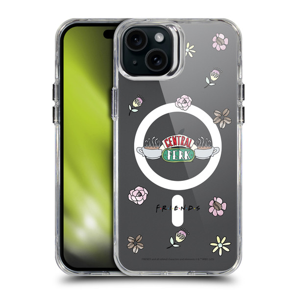 Friends TV Show Character Icons Central Perk SHOCKPROOF BUMPER CASE COMPATIBLE WITH Apple iPhone 15 Plus & MAGSAFE