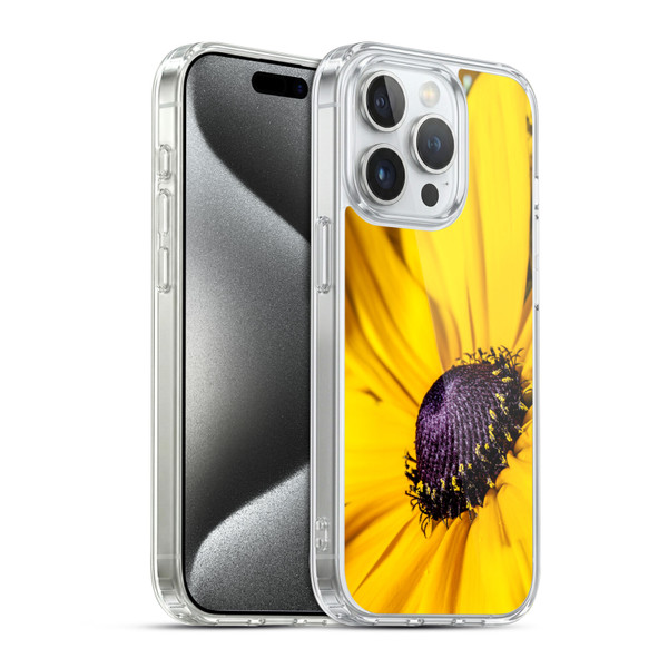 PLdesign Flowers And Leaves Daisy Soft Gel Case for Apple iPhone 15 Pro & MagSafe