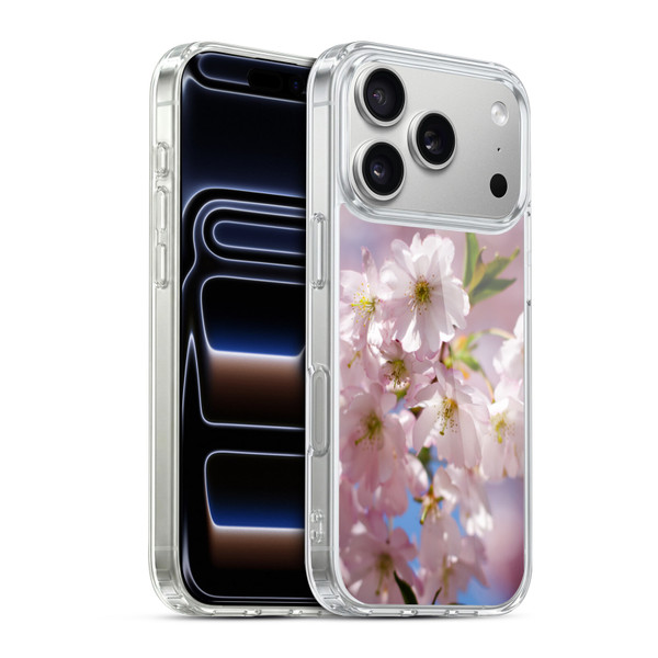 PLdesign Flowers And Leaves Spring Blossom Soft Gel Case for Apple iPhone 17 Pro