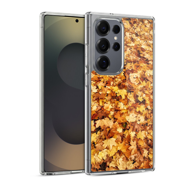 PLdesign Flowers And Leaves Fall Maple Soft Gel Case for Samsung Galaxy S25 Ultra & MagSafe