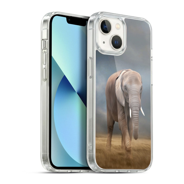 Simone Gatterwe Assorted Designs Elephant Tour Soft Gel Case for Apple iPhone 13