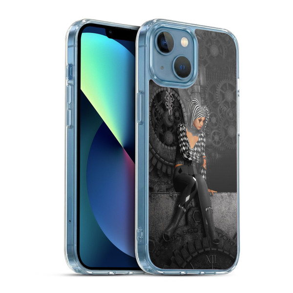 Simone Gatterwe Assorted Designs The Time Runs Off Soft Gel Case for Apple iPhone 13 Mini & MagSafe