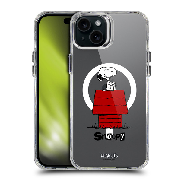 Peanuts Snoopy & Friends Classic SHOCKPROOF BUMPER CASE COMPATIBLE WITH Apple iPhone 15 Plus & MAGSAFE