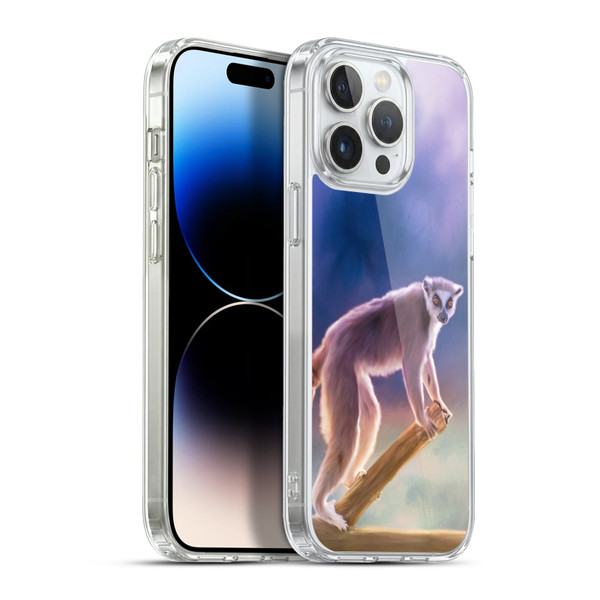 Simone Gatterwe Assorted Designs Ring-Tailed Lemur Soft Gel Case for Apple iPhone 13 Pro Max & MagSafe