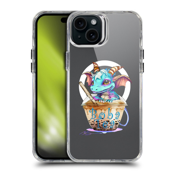 Ruth Thompson Cups and Dragons Boba Tea SHOCKPROOF BUMPER CASE COMPATIBLE WITH Apple iPhone 15 Plus & MAGSAFE