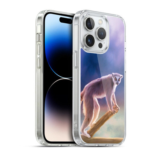 Simone Gatterwe Assorted Designs Ring-Tailed Lemur Soft Gel Case for Apple iPhone 13 Pro & MagSafe