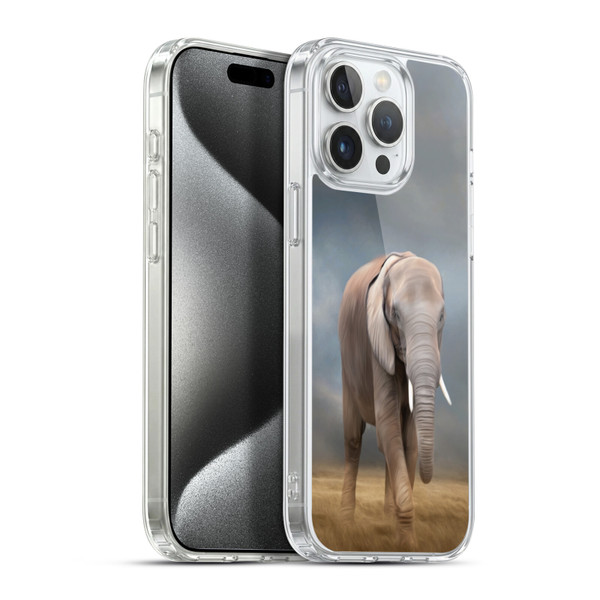 Simone Gatterwe Assorted Designs Elephant Tour Soft Gel Case for Apple iPhone 15 Pro Max & MagSafe