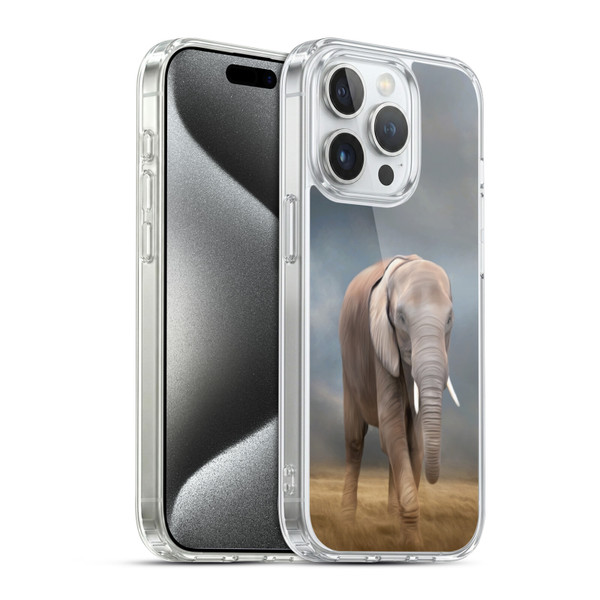 Simone Gatterwe Assorted Designs Elephant Tour Soft Gel Case for Apple iPhone 15 Pro & MagSafe