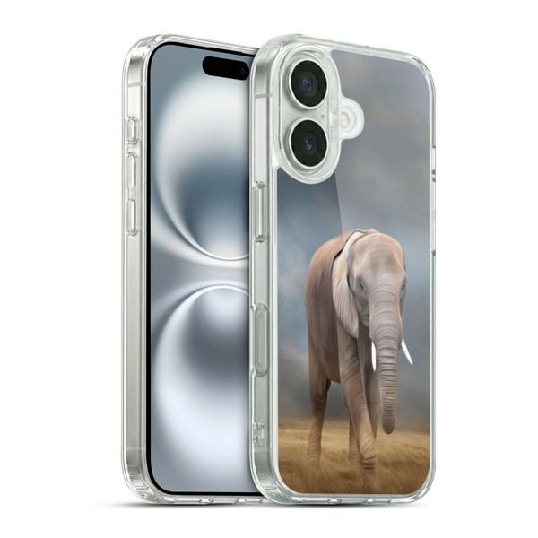 Simone Gatterwe Assorted Designs Elephant Tour Soft Gel Case for Apple iPhone 16 & MagSafe