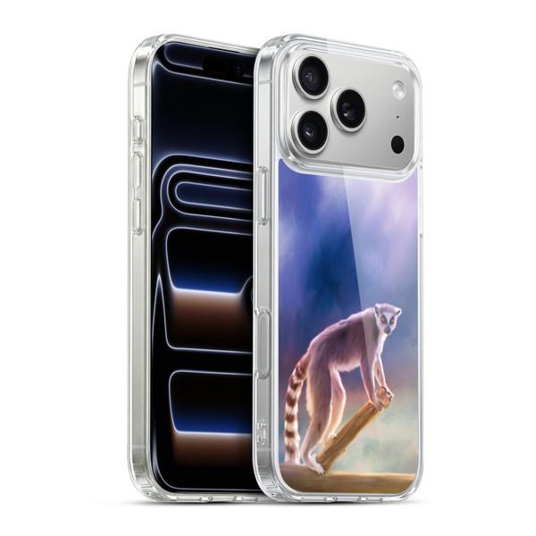 Simone Gatterwe Assorted Designs Ring-Tailed Lemur Soft Gel Case for Apple iPhone 17 Pro Max