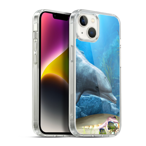 Simone Gatterwe Dolphins Dolphin World Soft Gel Case for Apple iPhone 14 Plus & MagSafe