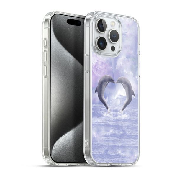 Simone Gatterwe Dolphins Kisses Soft Gel Case for Apple iPhone 15 Pro Max & MagSafe