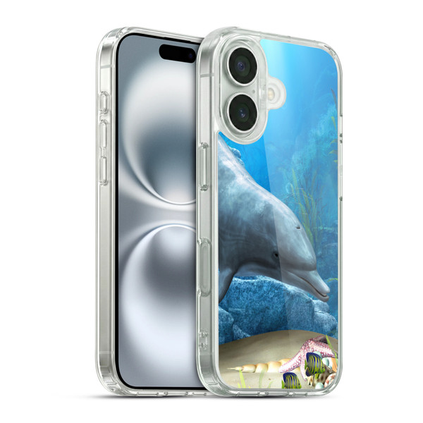 Simone Gatterwe Dolphins Dolphin World Soft Gel Case for Apple iPhone 16 & MagSafe