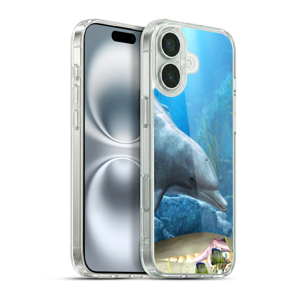 Simone Gatterwe Dolphins Dolphin World Soft Gel Case for Apple iPhone 16 Plus & MagSafe