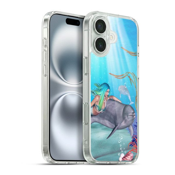 Simone Gatterwe Dolphins Mermaid Tour Soft Gel Case for Apple iPhone 16 Plus & MagSafe