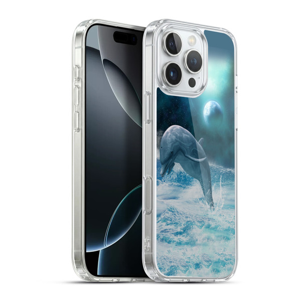 Simone Gatterwe Dolphins Freedom Soft Gel Case for Apple iPhone 16 Pro Max & MagSafe