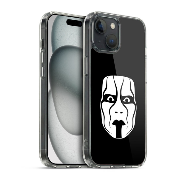 WWE Sting Face Soft Gel Case for Apple iPhone 15 & MagSafe