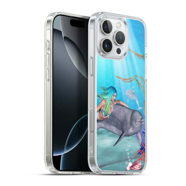 Simone Gatterwe Dolphins Mermaid Tour Soft Gel Case for Apple iPhone 16 Pro Max & MagSafe