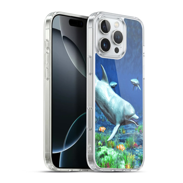 Simone Gatterwe Dolphins Underwater Soft Gel Case for Apple iPhone 16 Pro Max & MagSafe