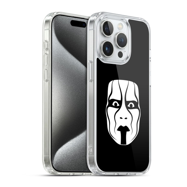 WWE Sting Face Soft Gel Case for Apple iPhone 15 Pro & MagSafe